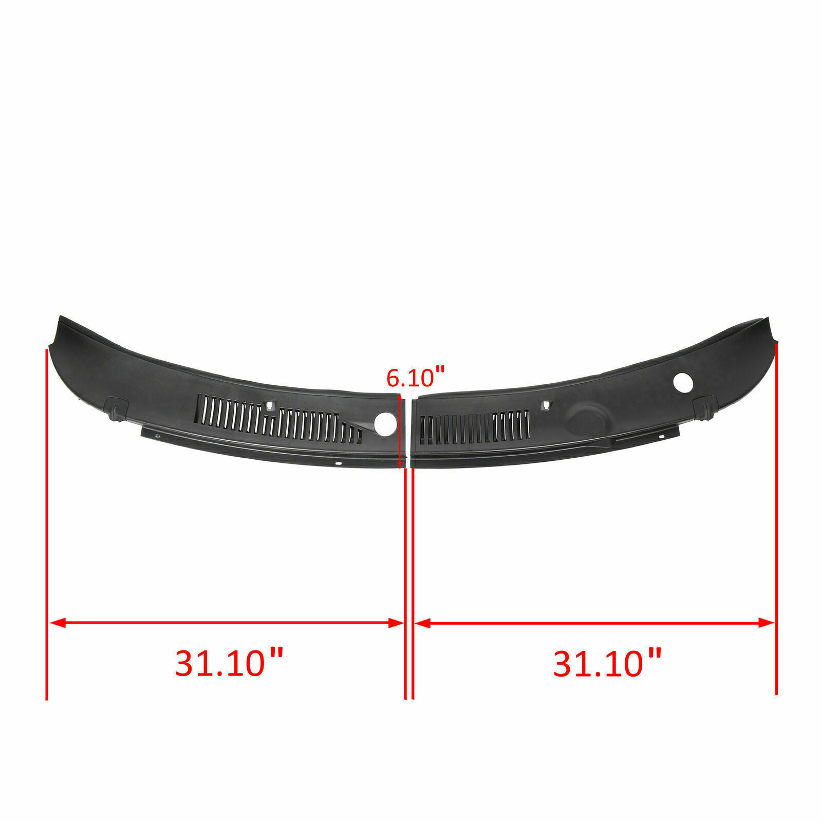 Windshield Wiper Improved Cowl Panel Vent Grille Hood For 1999-2004 Ford Mustang
