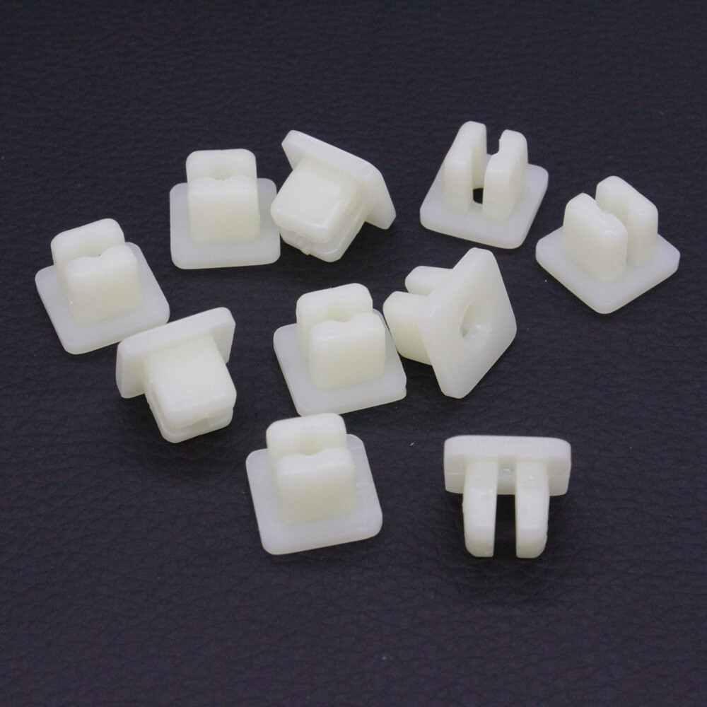 Set Of 10 Clips Nylon Nuts #10 Trim Grommet Screw for Toyota Honda Mazda Nissan