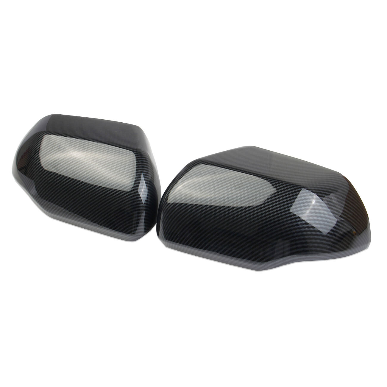 Carbon Fiber Style Side Rearview Mirror Guard Cover Trim For Toyota Tundra 2022+