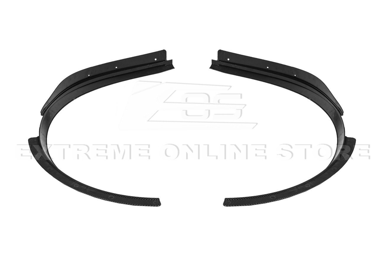 For 20-Up Corvette C8 Hydro-Dipped Carbon Fiber Front Rear Wheel Fender Mud Flap