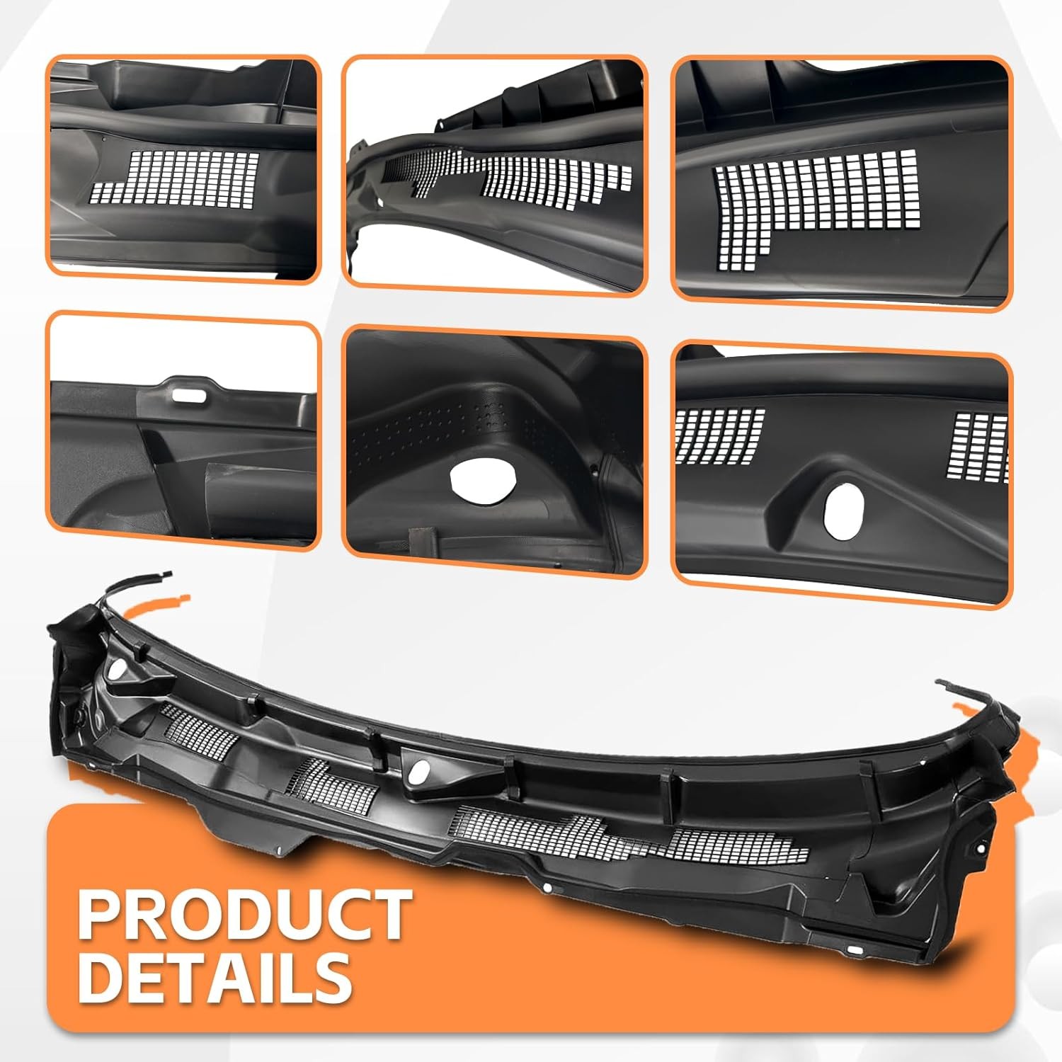 Wiper Cowl Grille Vent Panel For Dodge Ram 1500 2009-2018 /Classic 2019-2024