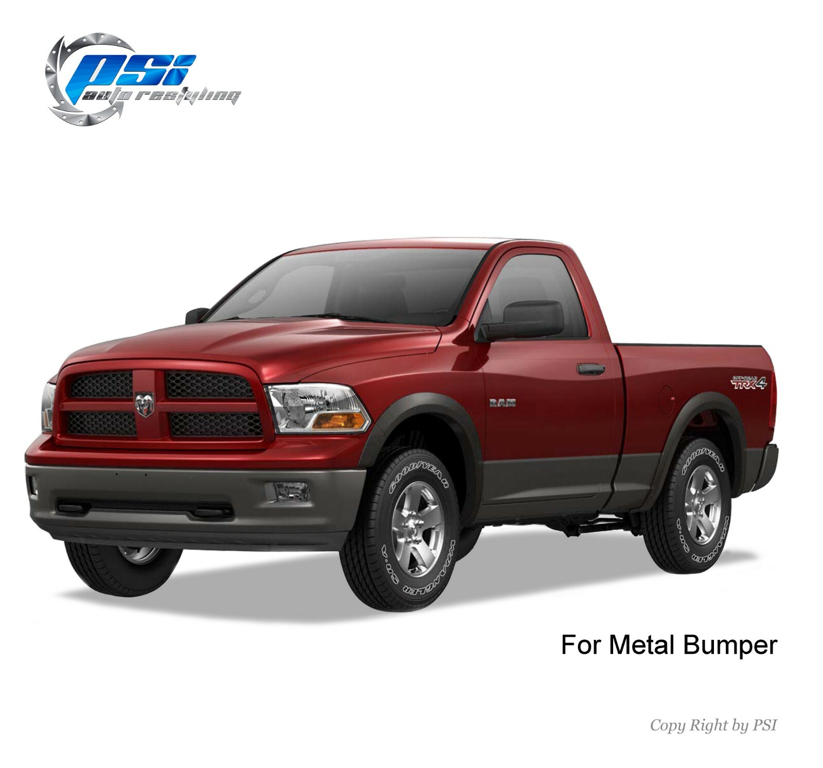 OE Style Fender Flares Sand Blast Textured Fits Dodge Ram 1500 2009-2018