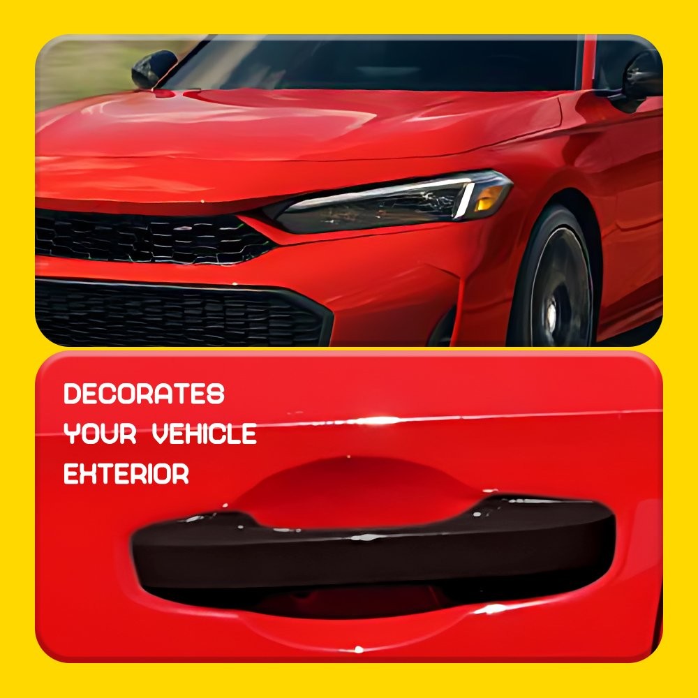Glossy Black Door Handle Cover for Honda Civic 11th Gen w/ Smart Keyhole 4-20X