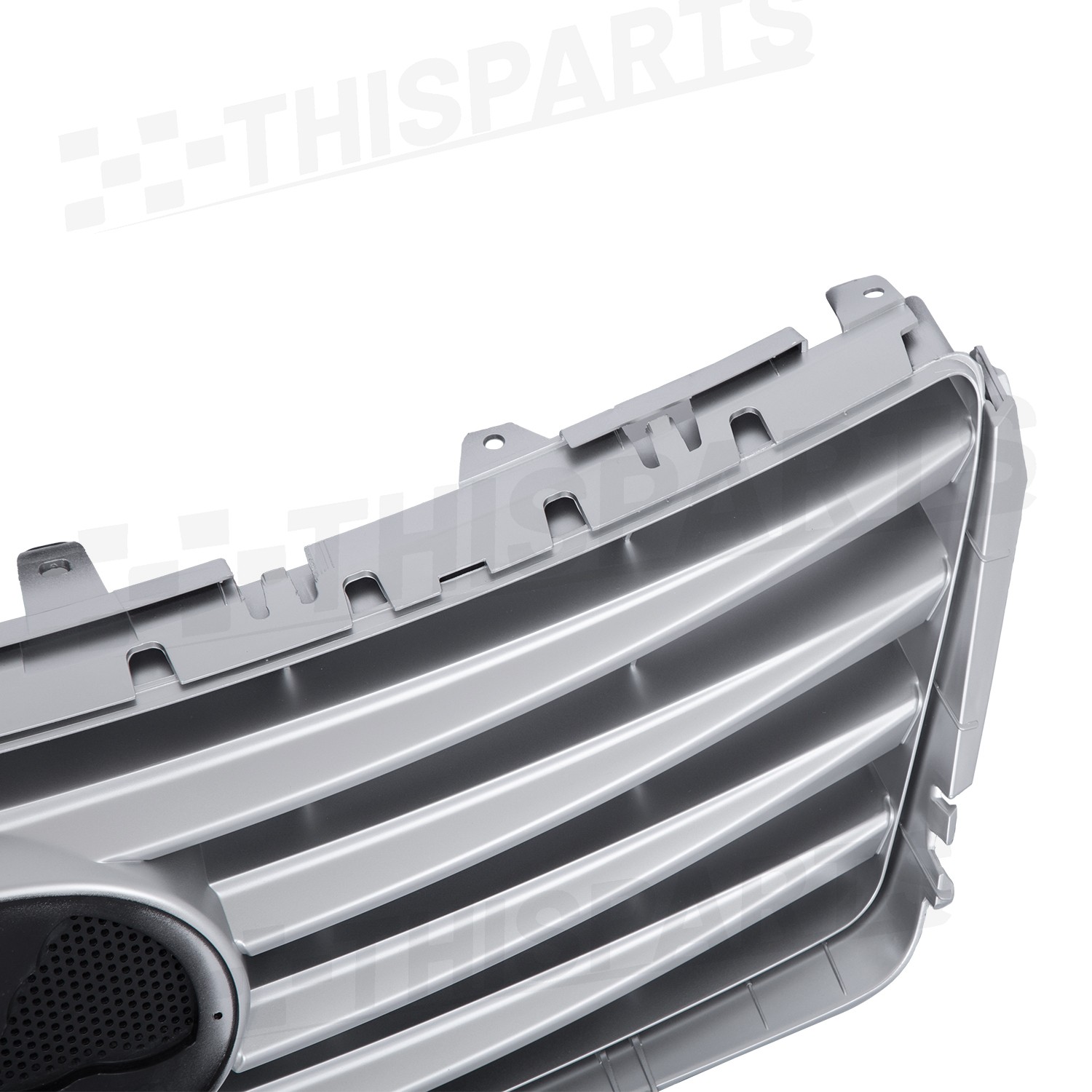 Front Bumper Upper Grille & Chrome Molding Trim Fit For 2010-12 Lexus ES350 2Pcs