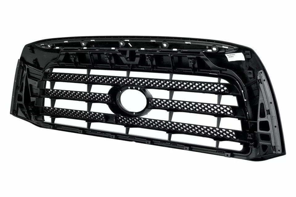 New Front Grille Assembly & Grille Trim Black 2pc Fits 2007-2009 Toyota Tundra