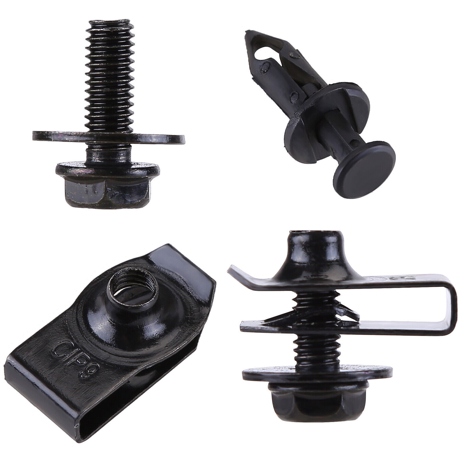 Clips de tuerca en U para protector de motor guardafangos 35 piezas