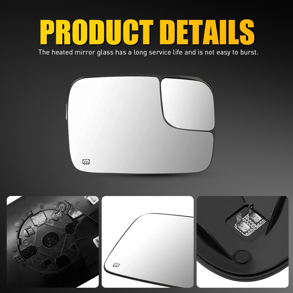 Fit Dodge RAM 1500 2500 3500 2005-09 Passenger Side Heated Mirror Glass OE 1-5X