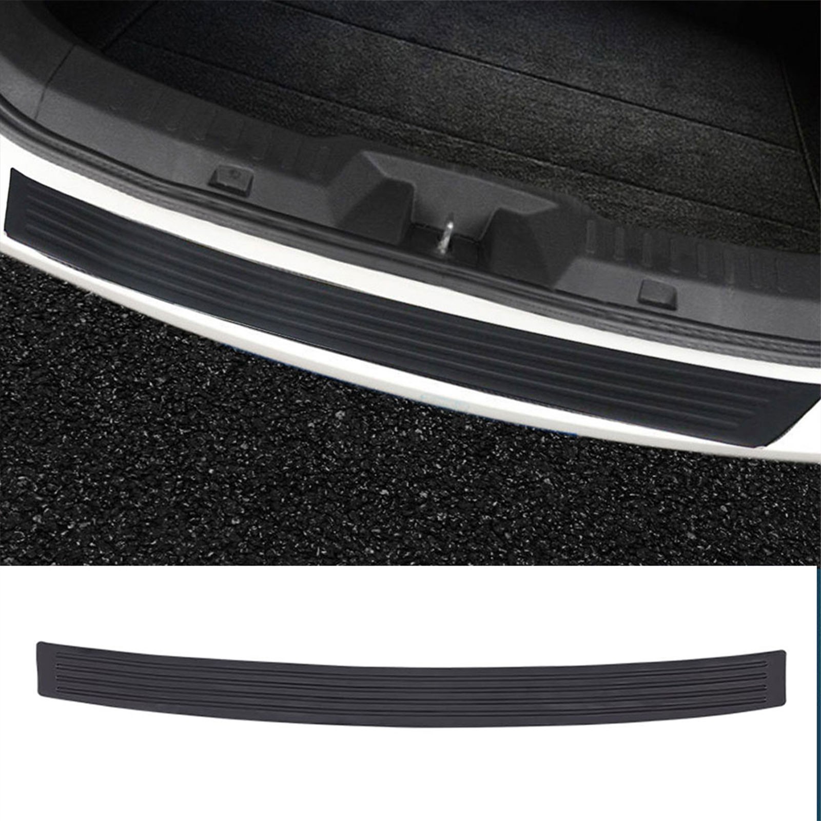 Car Rubber Rear Bumper Protector Stickers Trim Protection Auto part Accessories