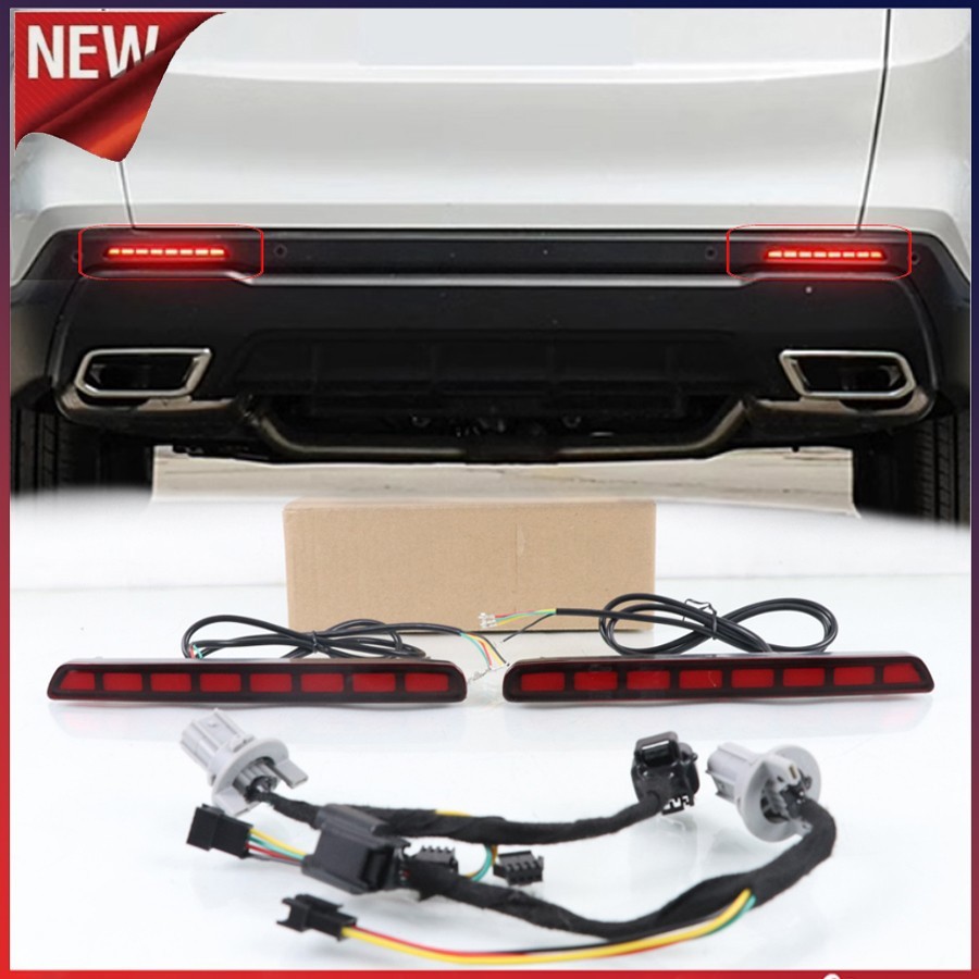 For Honda CR-V CRV 2023-2026 Square LED Rear Fog Light Tail Bumper Light Sets 2p