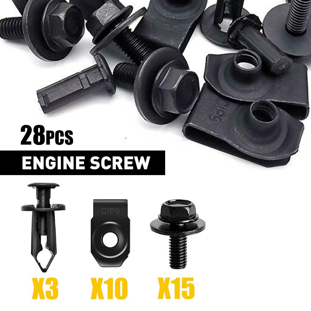 56 x Bumper Splash Shield Hood Engine Push Clip Screw Rivet for Nissan Infiniti