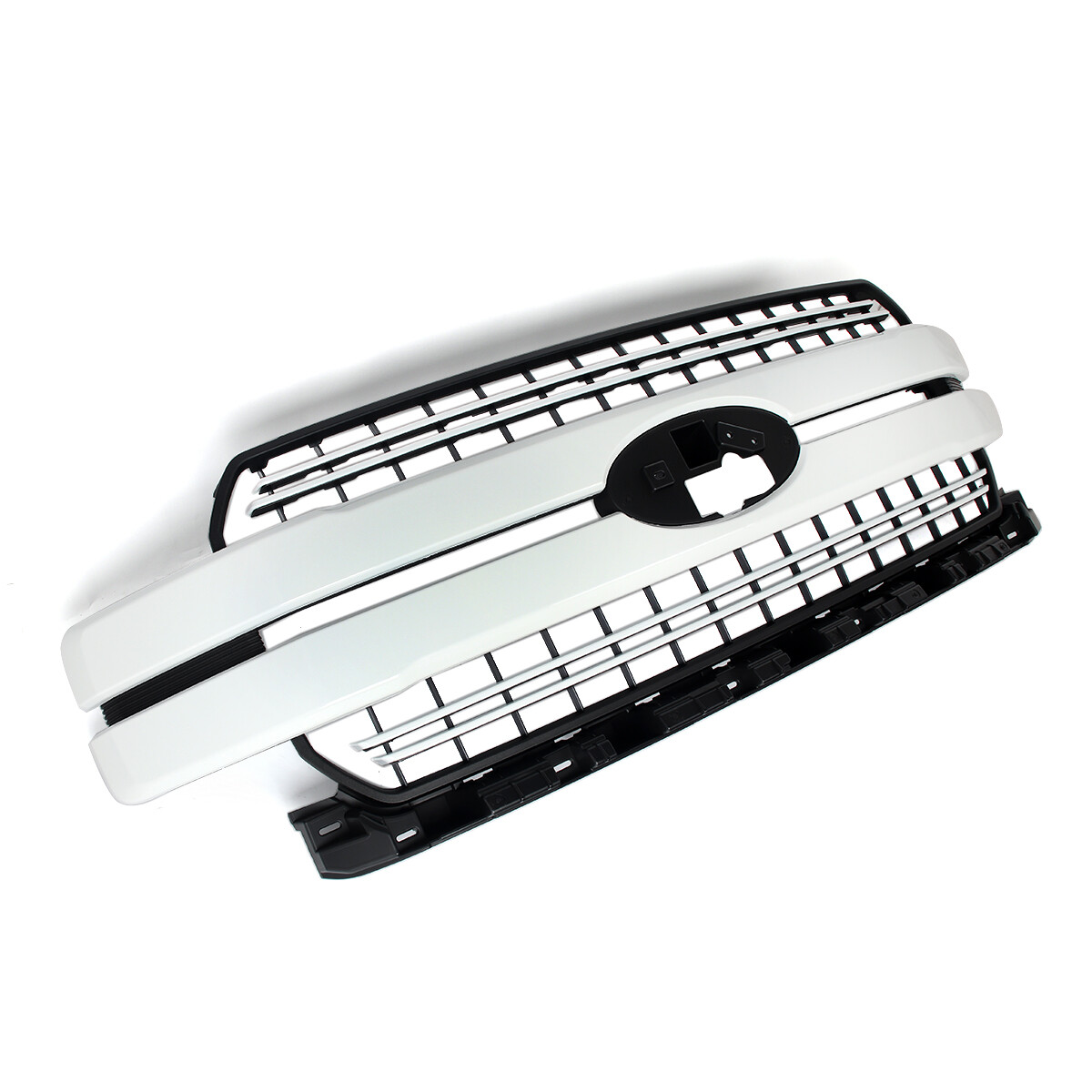 Oxford White Front Bumper Grille Grill For 2018-20 Ford F-150 F150 Lariat Style