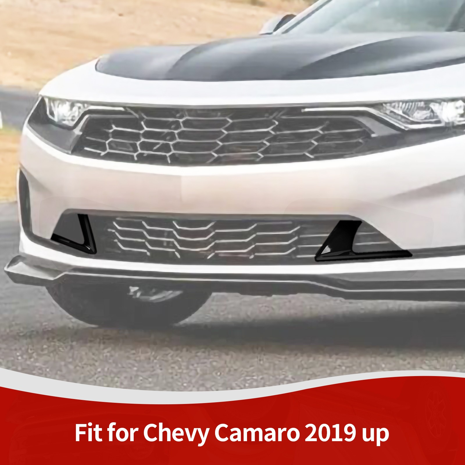 Front Bumper Grille Insert Cover Trim Decors Kit For Chevrolet Camaro 2019+