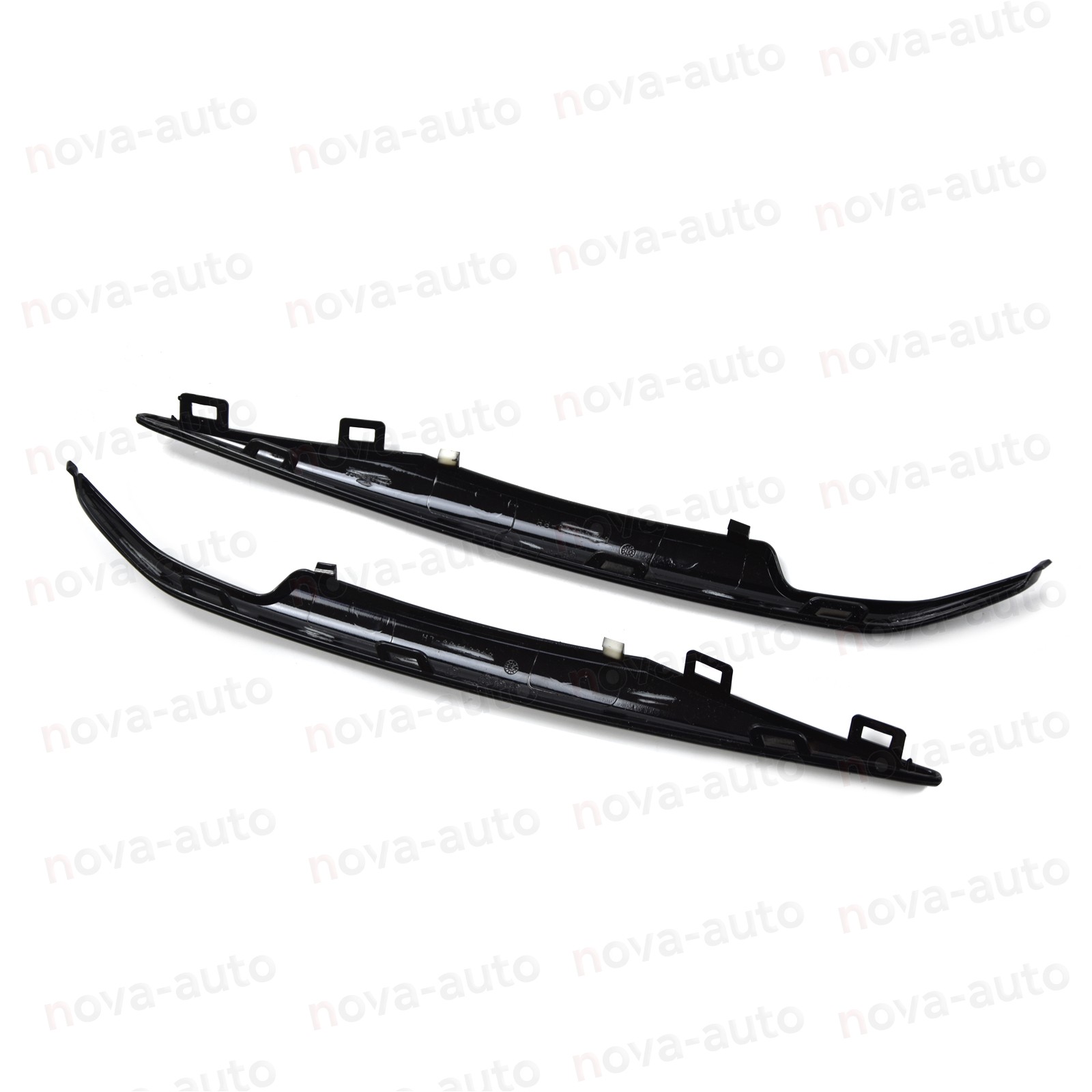 For 2015-2020 Cadillac Escalade ESV Front Bumper Trim Molding Set Gloss Black