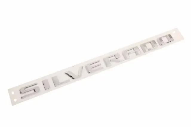Chrome Rear Tailgate Letter Emblem For 2019-2026 Silverado 1500 2500HD