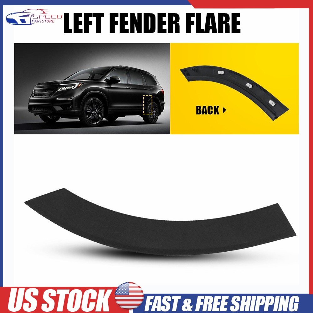 For 2016-22 Honda Pilot Rear Left Fender Flare Wheel Arch Molding 75395-TG7-A01