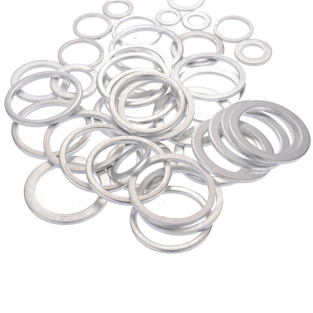 Set Of 450 18 Sizes Oil Drain Plug Crush Washer Gasket Aluminum Metal Washer