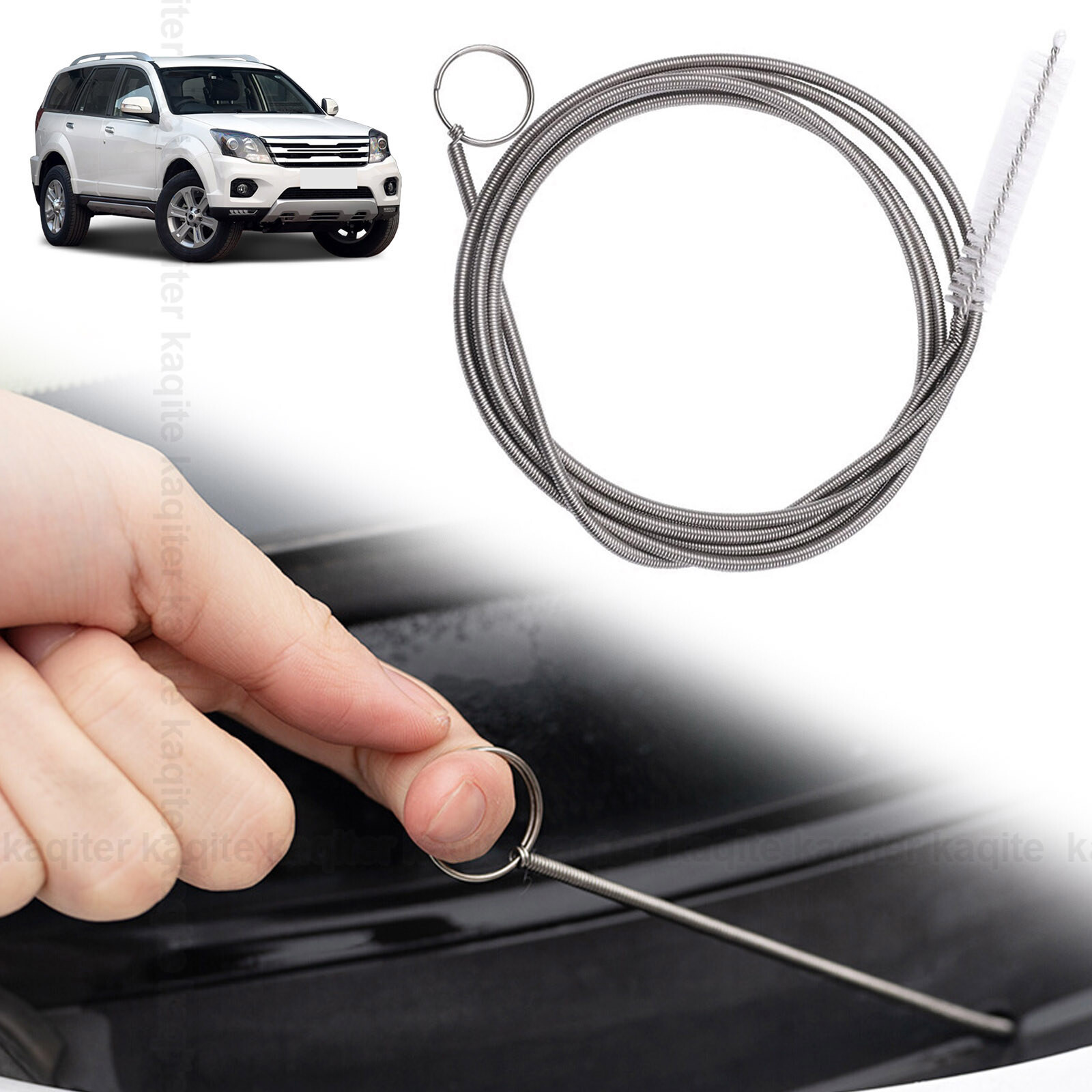 Car Drain Dredge Cleaner Scrub Brush 150cm Sunroof Long Hoses Detailing Cleaning