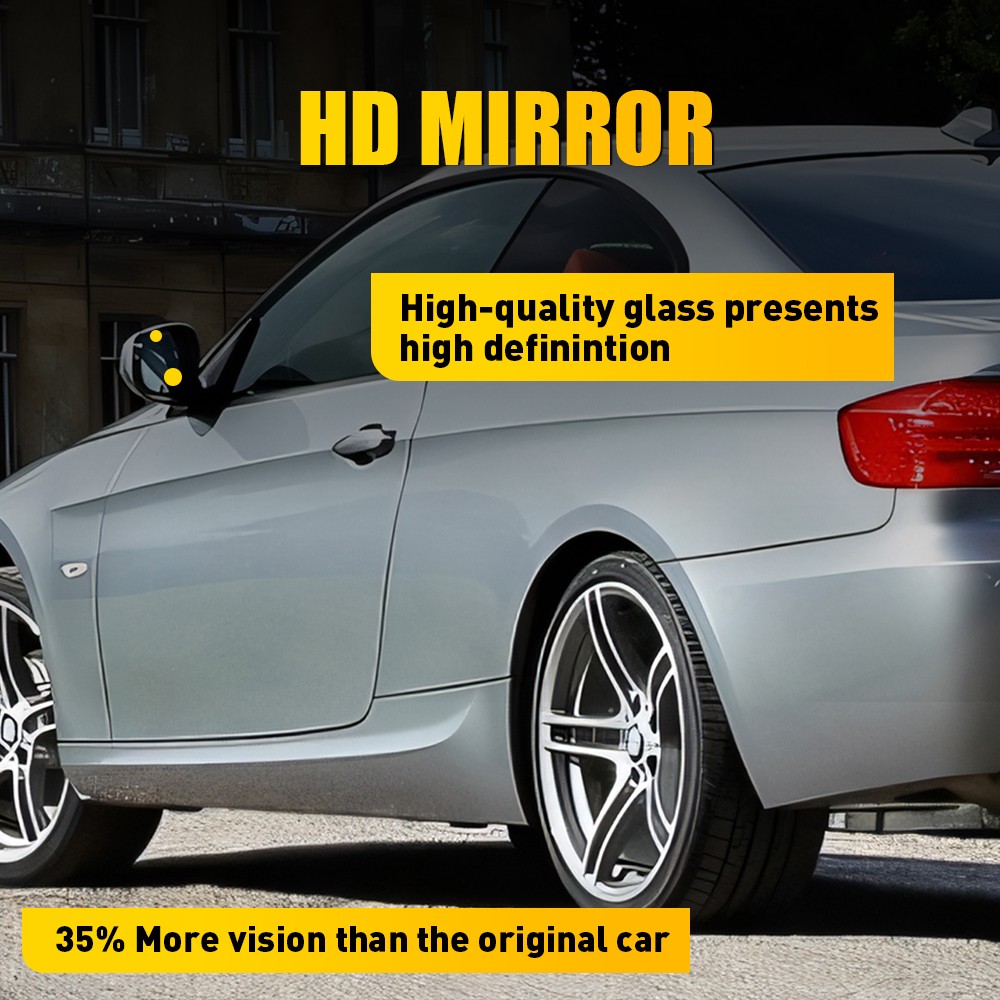 For BMW E92 335i 328i Coupe 2006-2009 Blue Heated Side View Mirror Glass 2-10X