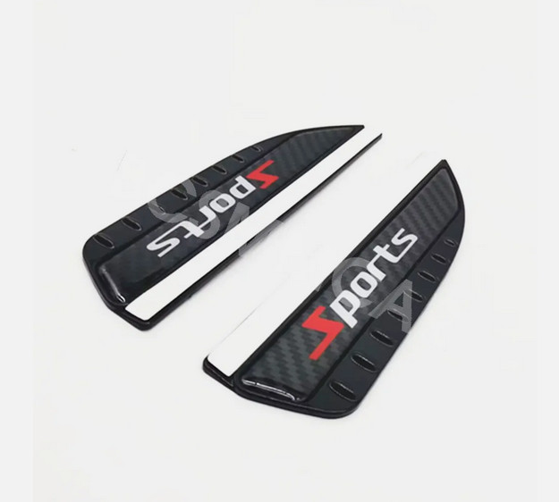 2pcs Car Rear View Side Mirror Rain Board Eyebrow Guard Sun Visor Carbon Fiber