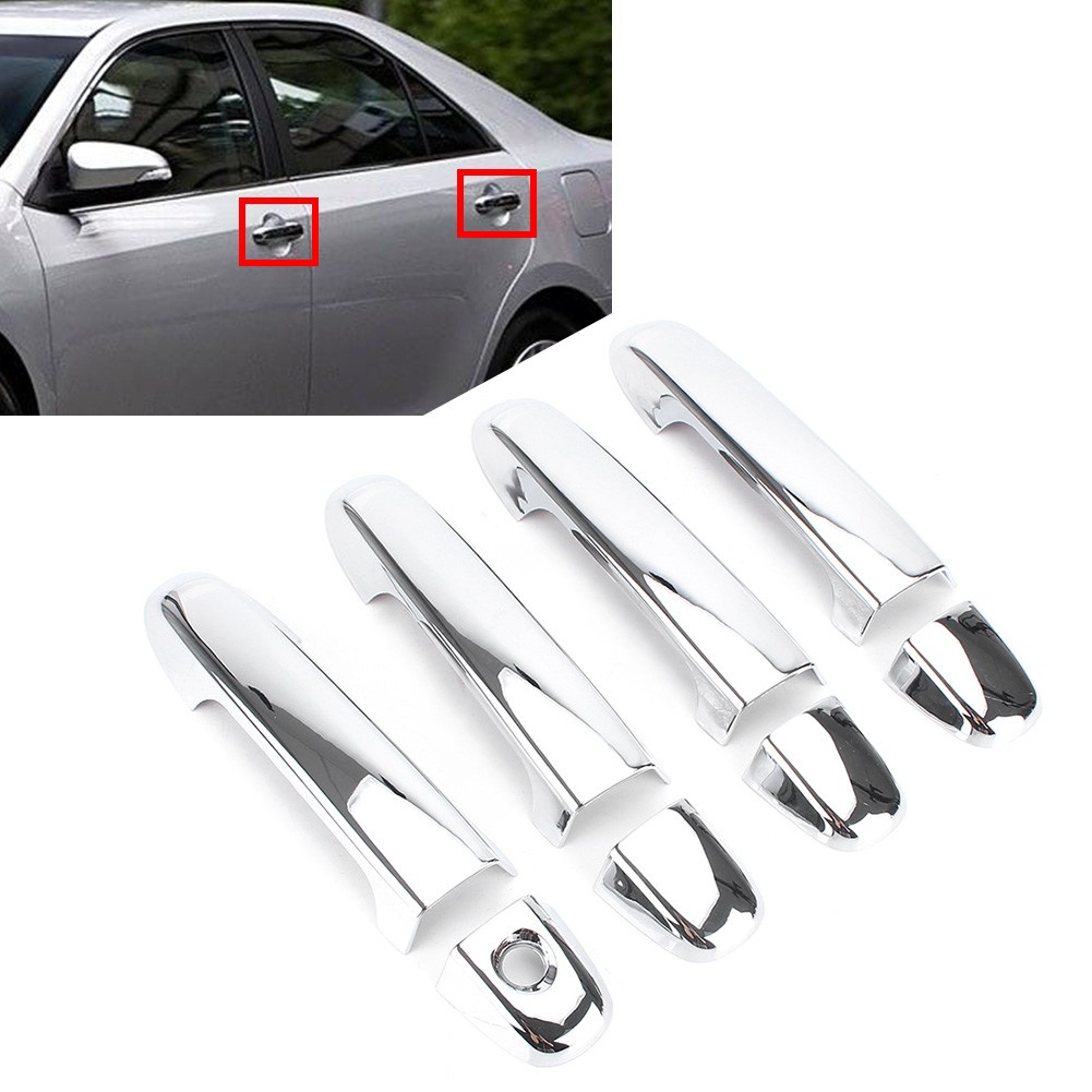 Chrome Side Door Handle Cover Trim for 2012 2013 2014-2017 Toyota Camry Sedan