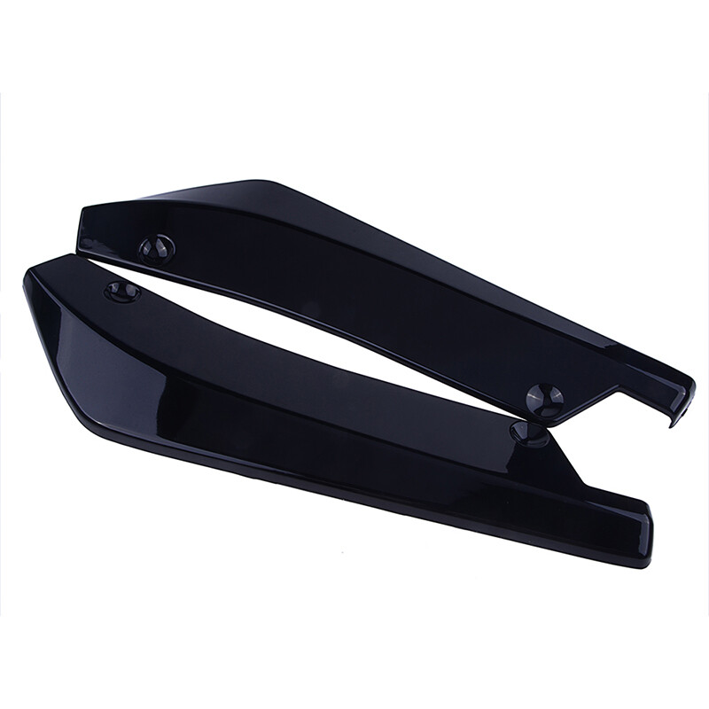 Rear Bumper Lip Diffuser Splitter Canard Spoiler For Honda Civic Sport Black