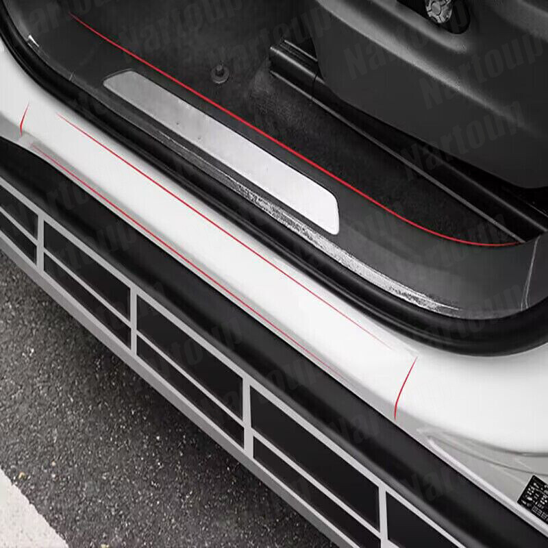 Accessories Transparent Vinyl Car Door Sill Scuff Cover Plate Sticker FOR Toyota
