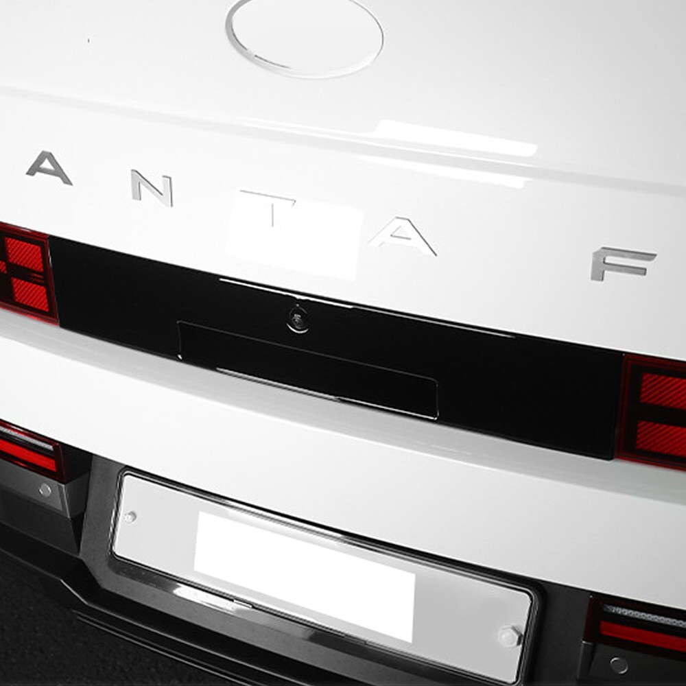 Gloss Black Rear Trunk Door Handle Cover Trim For Hyundai Santa Fe MX5 2024 2025