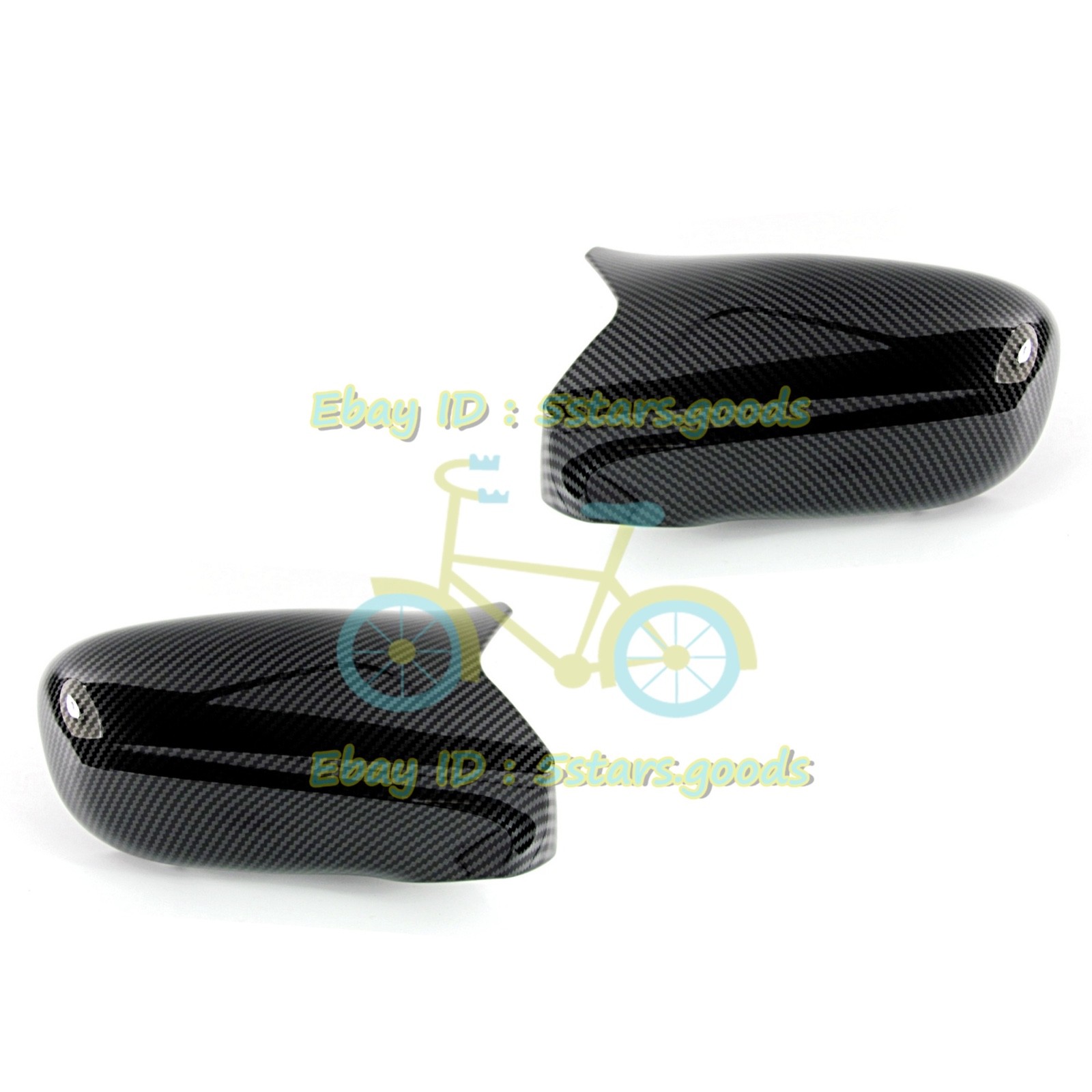 For 2006-2008 Lexus IS250 IS350 IS F Carbon Fiber Side Mirror OX Horn Cover Trim