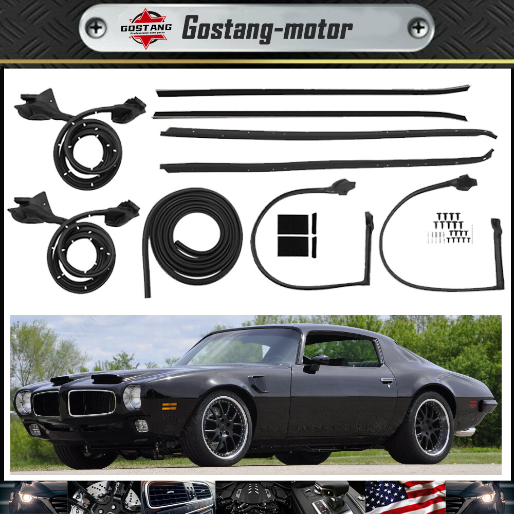 For 1970 1971 1972-1981 Camaro Firebird Door Window Roofrail Weatherstrip Seal