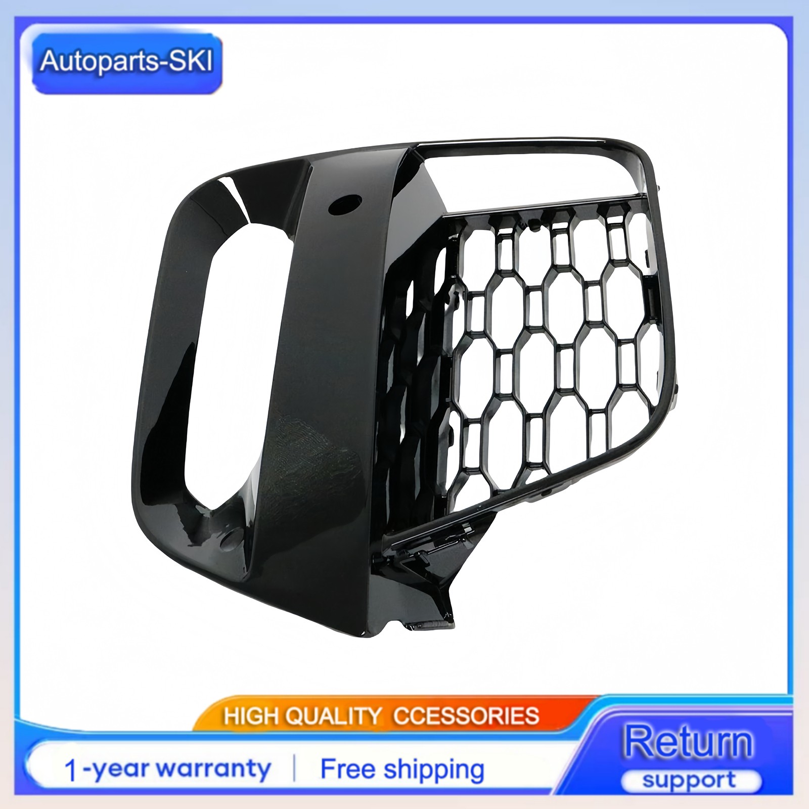 For BMW X3 G01 X4 G02 2019 – 2021 2PCS Front Bumper Outer Grille Fog Lamp Cover