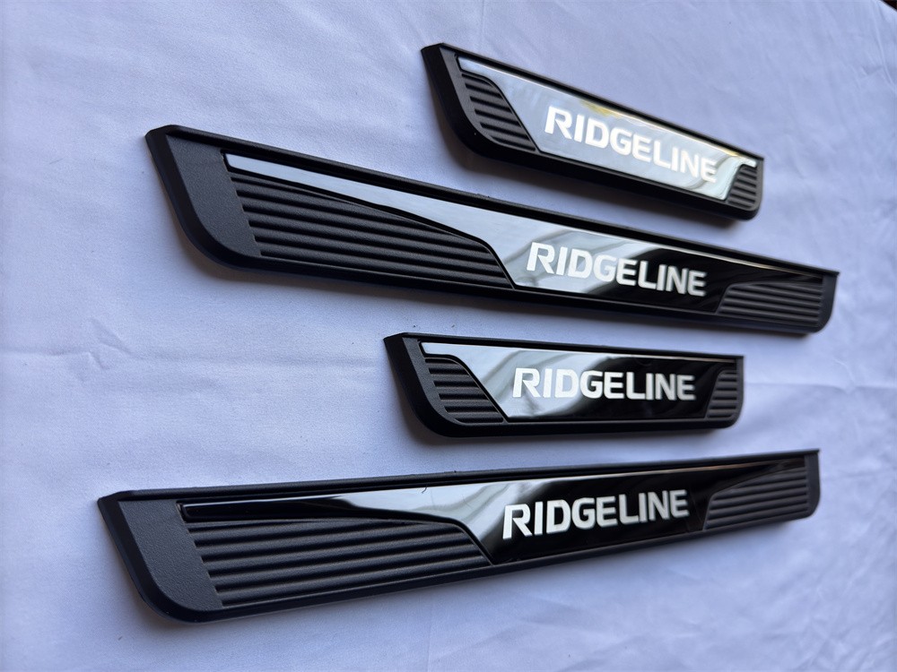 For Honda Ridgeline Accessories Protector Door Sill Scuff Plate Car Sticker BLK