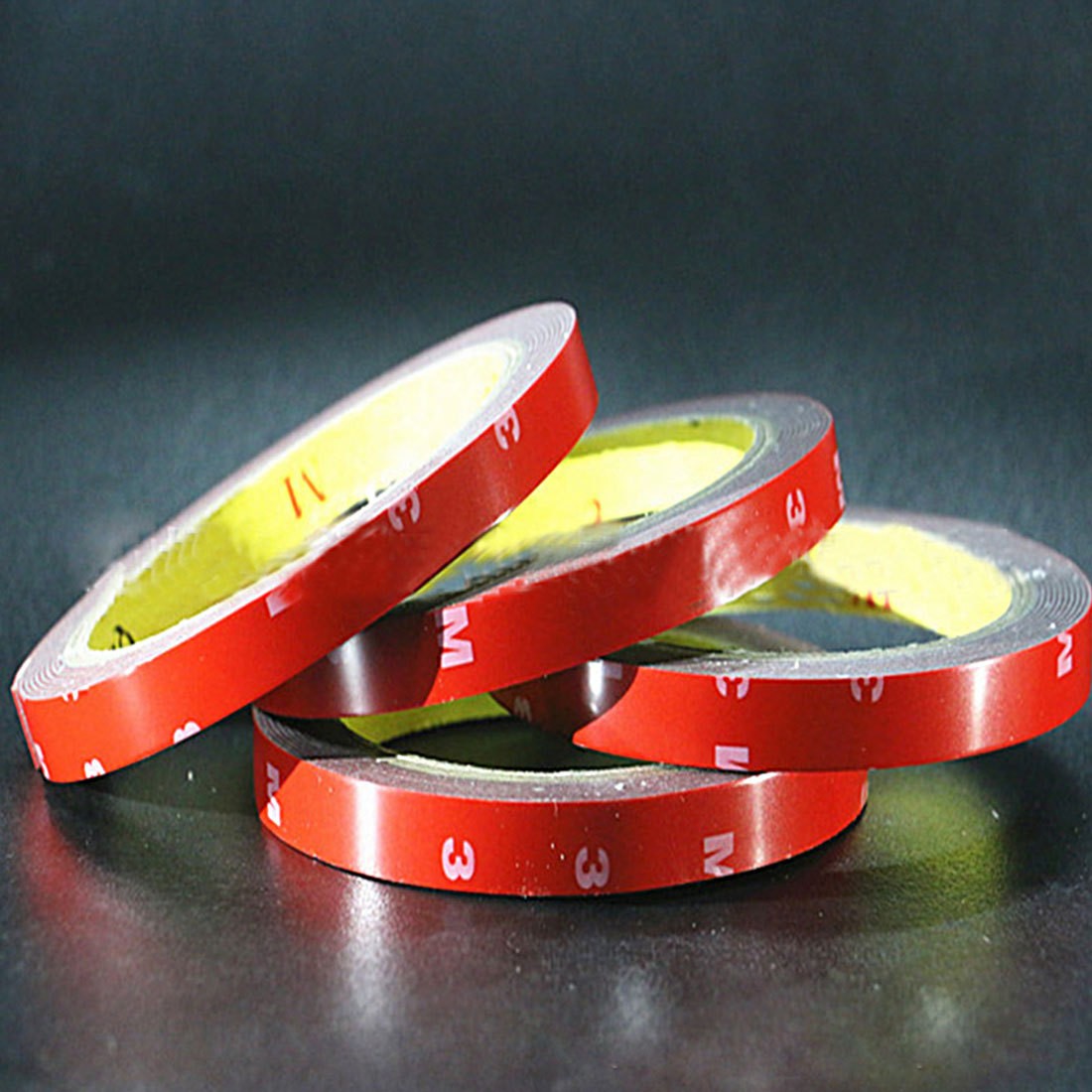 10 Pcs Practical Red 3m*10mm Car Off-Road Acrylic Foam Double Side Tape Adhesive