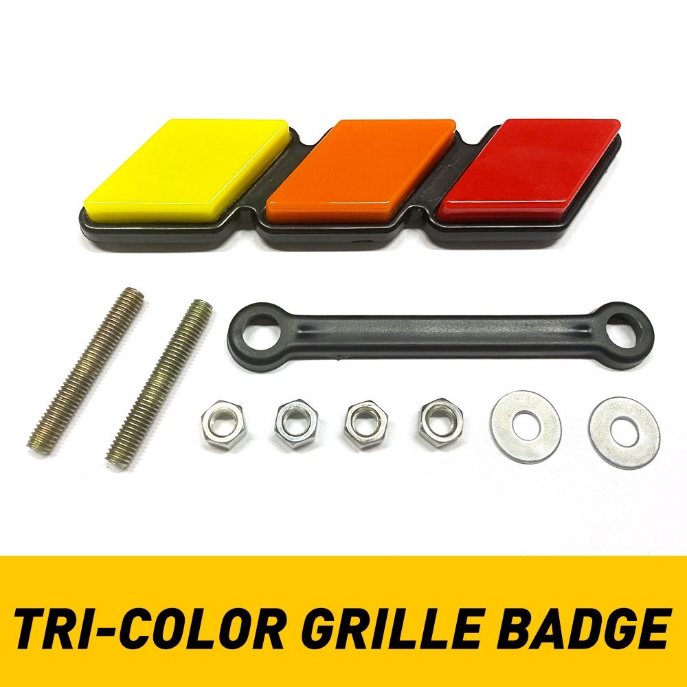 Tri-color FIT for Toyota Tacoma 4Runner Tundra Grille Badge EMBLEM Orange Red P