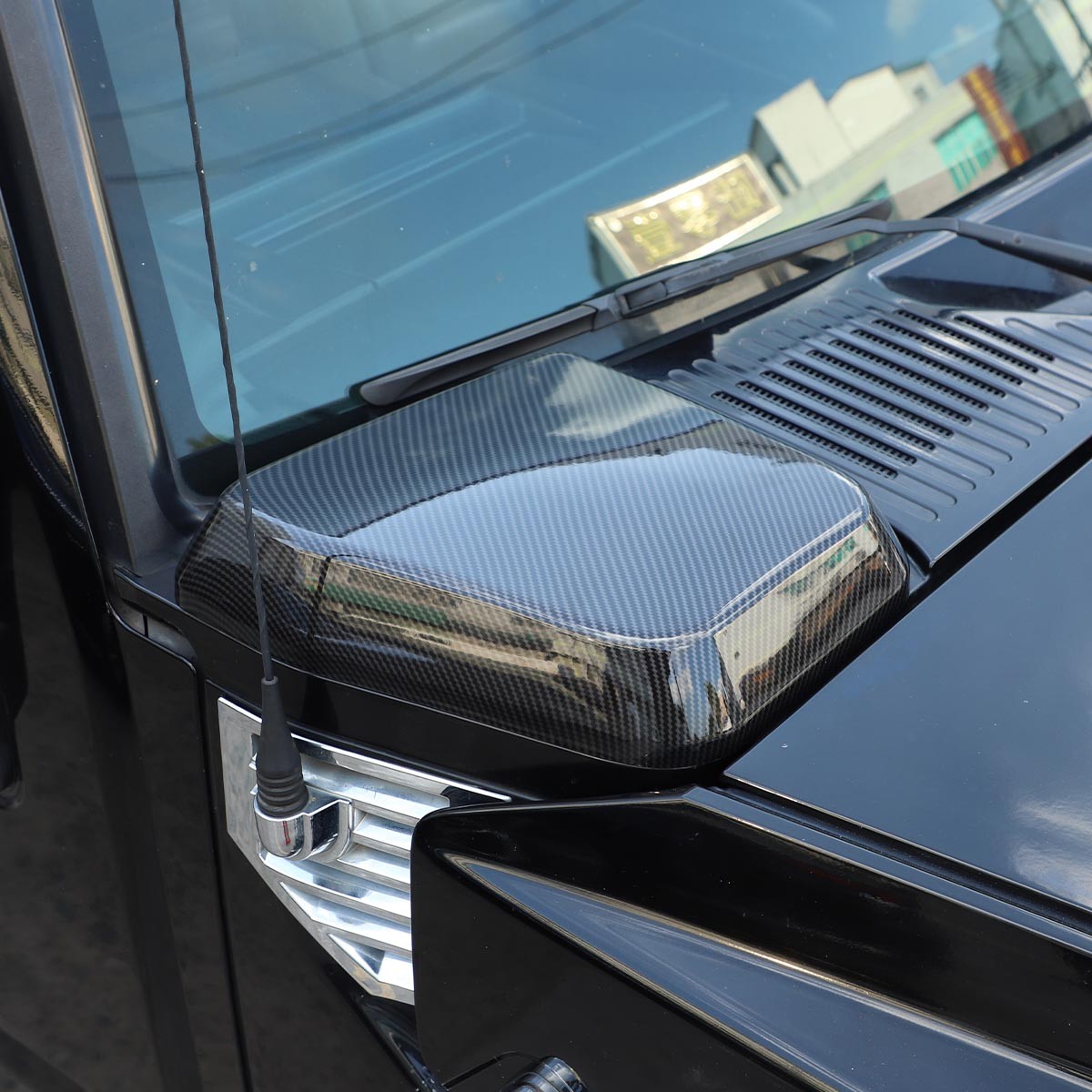 ABS Carbon Fiber Front Hood Side Air Intake Vents Trim Cover For Hummer H2 03-09
