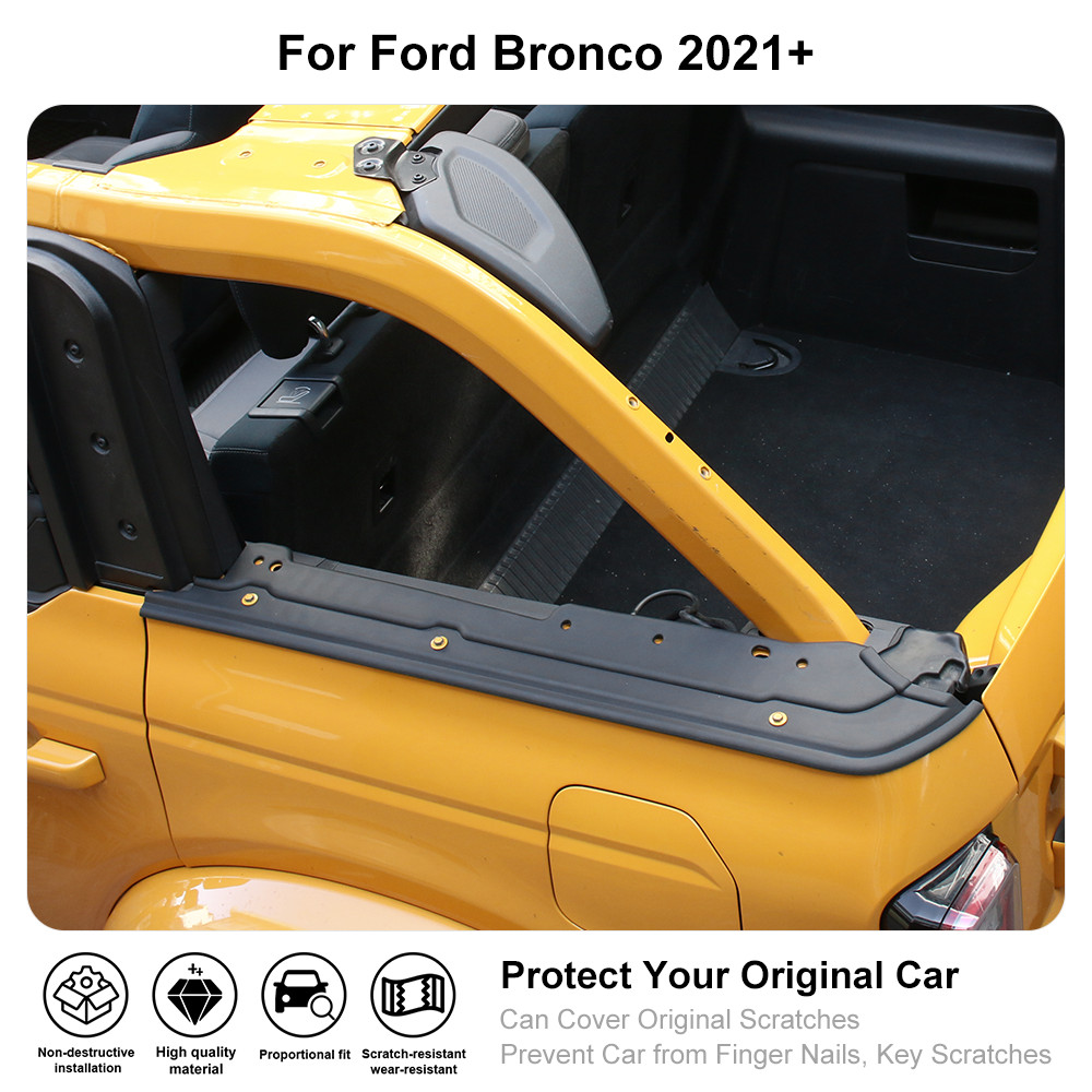 Rear Body Tub Rail Protector Armor Trim for Ford Bronco 2021+ 4 Door Accessories