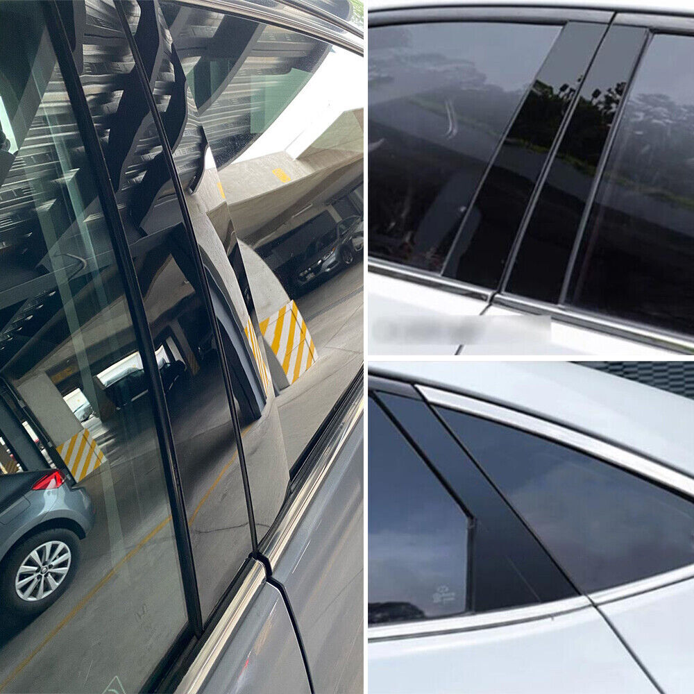 16Pcs Gloss Black Pillar Posts Set Door Trim For 2020 2021 2022 Toyota Corolla