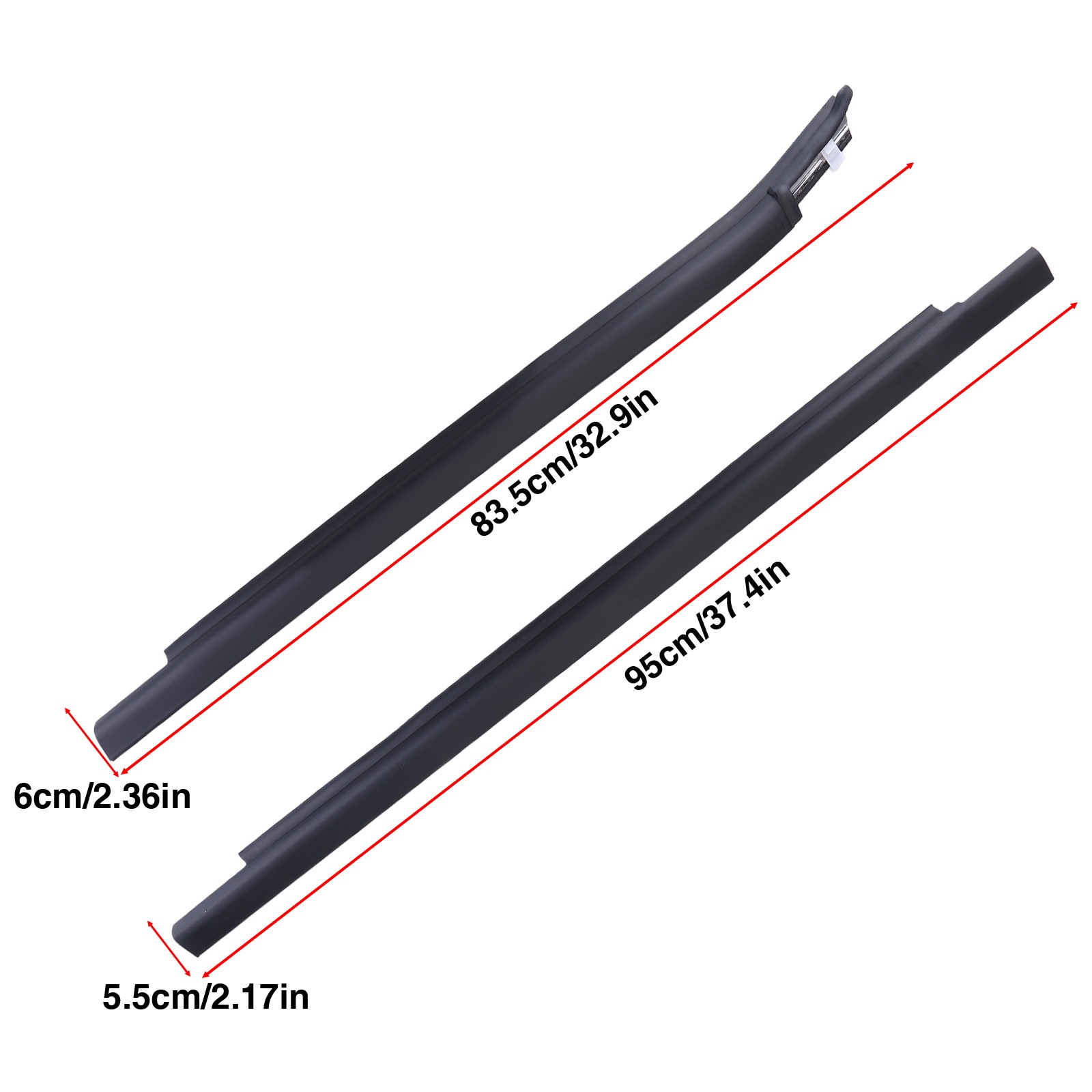 FOR TOYOTA TUNDRA 2000-2006 DOUBLE CAB 4PCS WEATHERSTRIP OUTER LOWER WINDOW