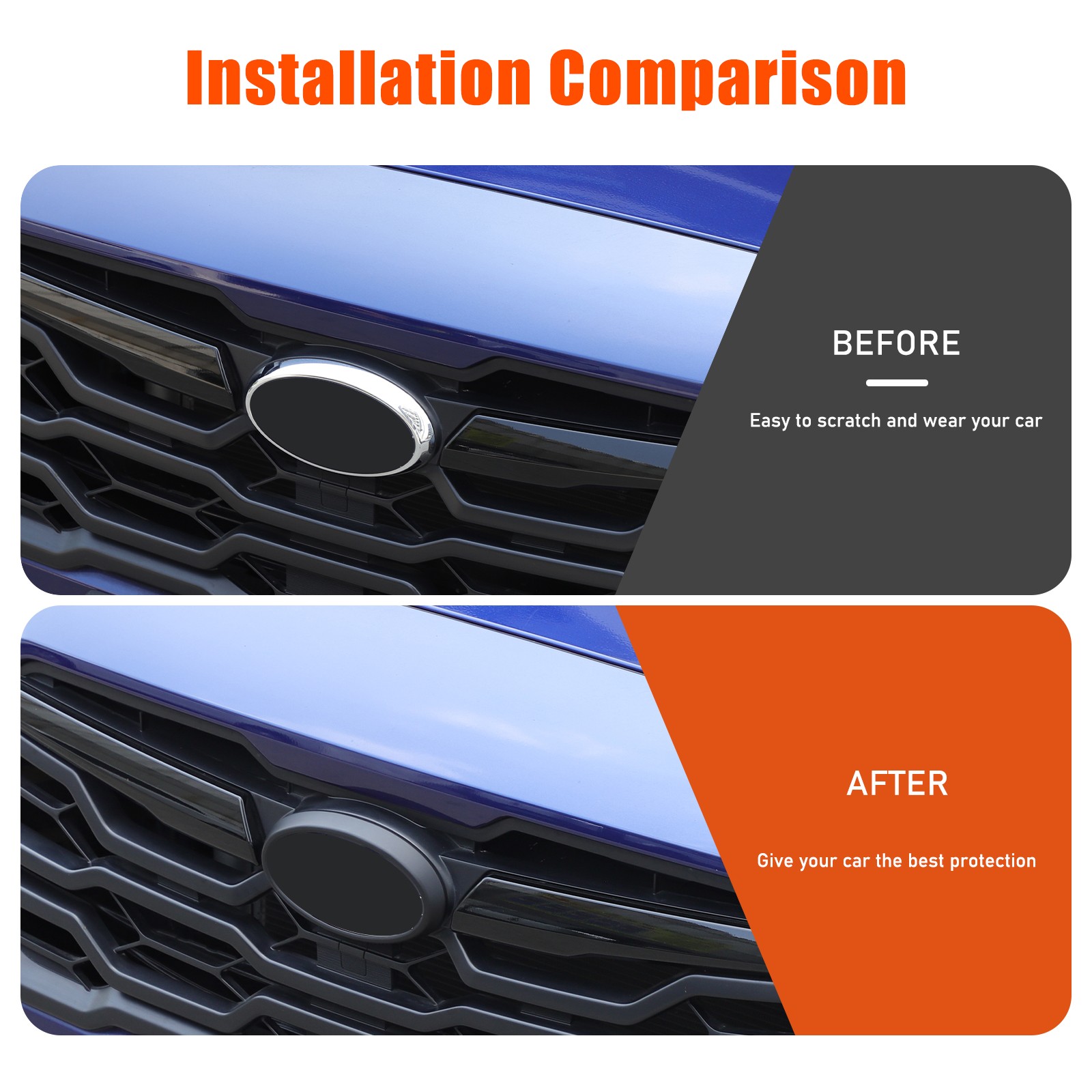 Matte Black Front & Rear Emblem Badge Trim Ring For Subaru Crosstrek GU 24+ US