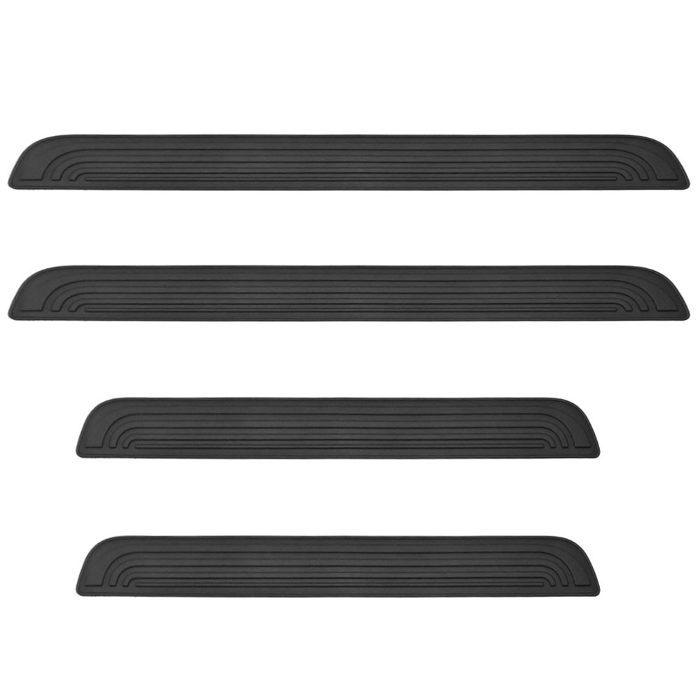 4x PVC Anti-Scratch Front & Rear Door Sills Protector Self Adhesive Set For Jeep