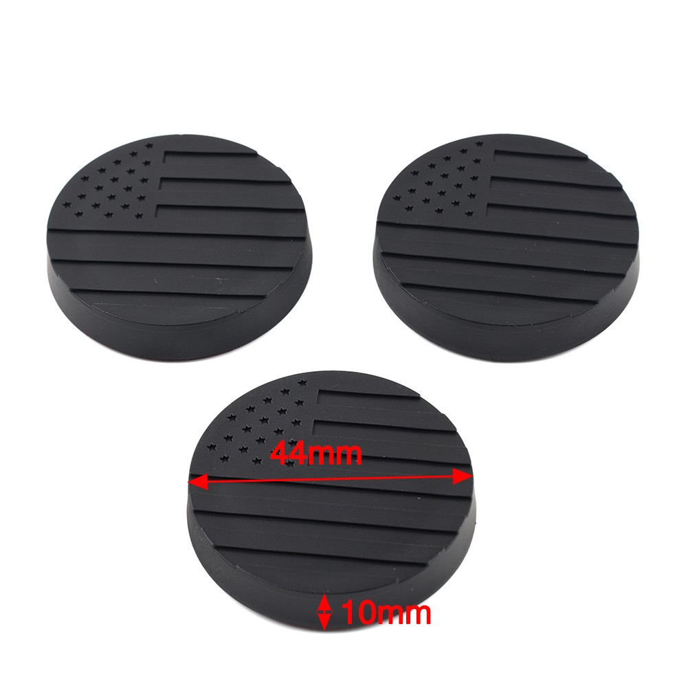 3pcs/set Lock Door Key Hole Socket Cover Trim For Jeep Wrangler TJ JK JL JT