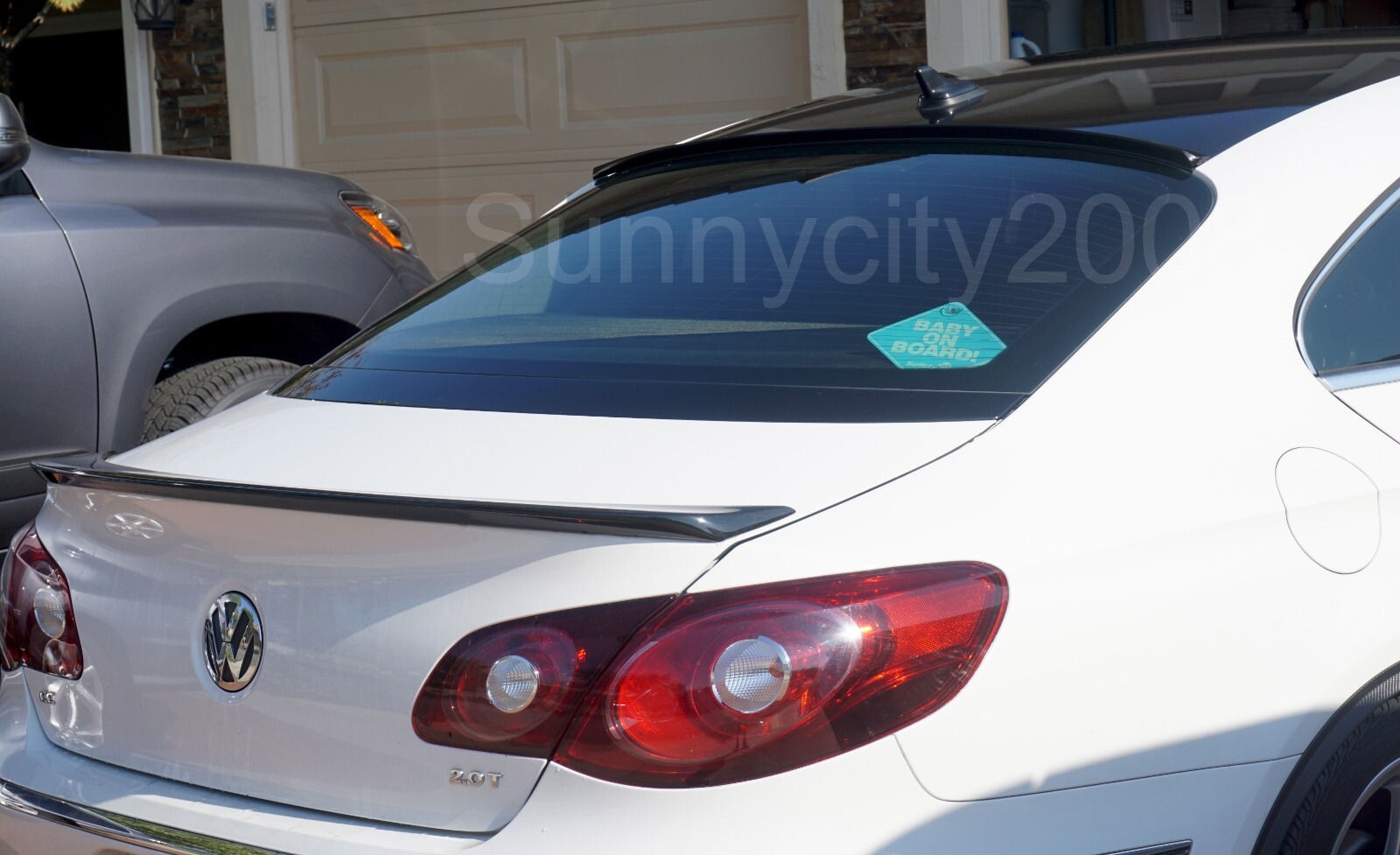 59″ Semi Gloss Black Diffuser Rear Window Roof Trunk Spoiler Lip Wing For BMW