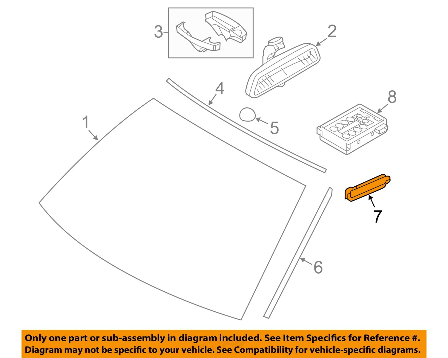 BMW OEM 11-17 X3 Windshield-Side Molding Clip Left 51317306205