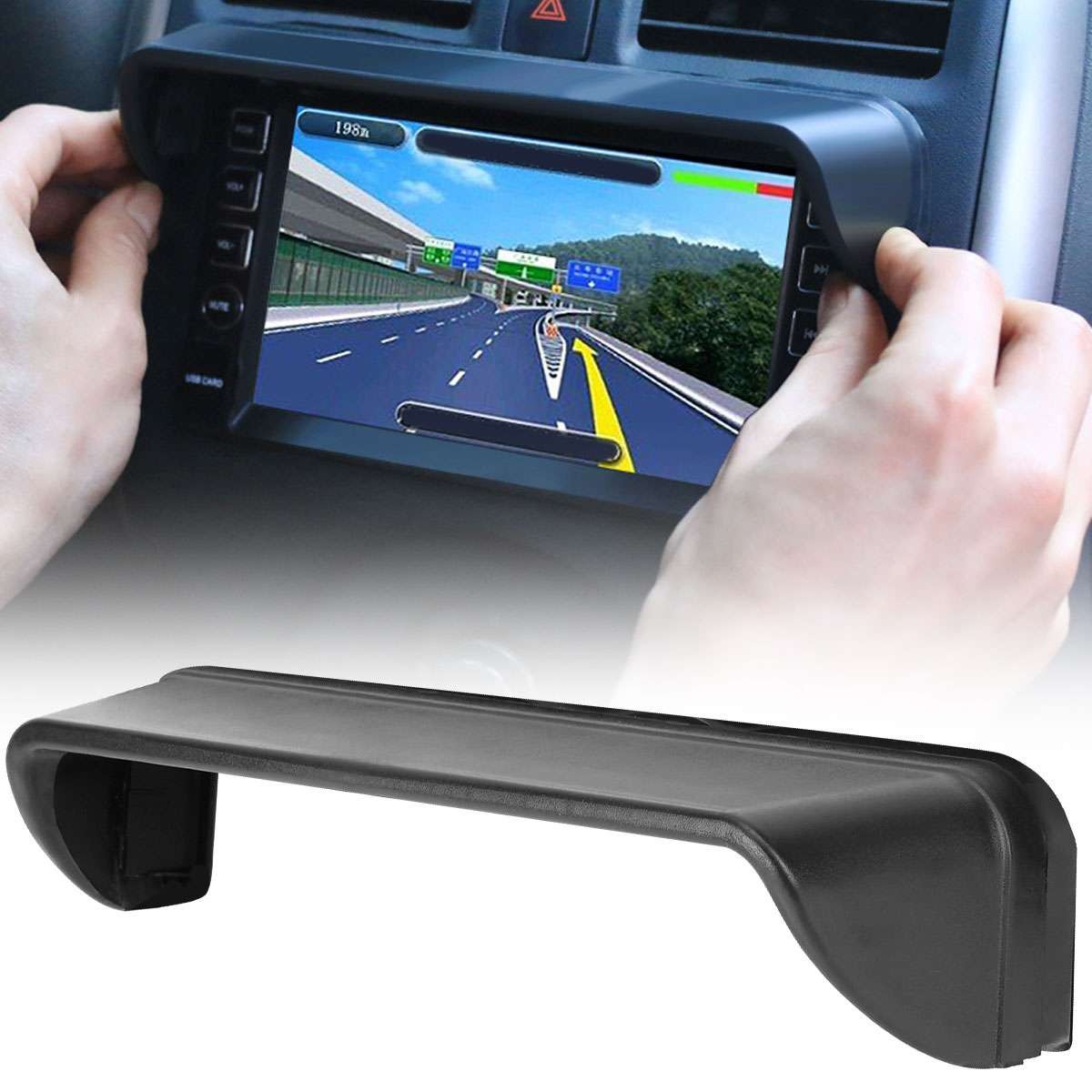 Car GPS Navigation Hood Visor Radio Sun Shade Anti-Glare Cover Accessorie new