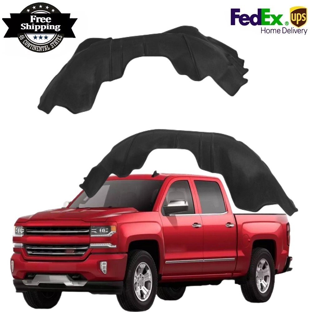 For Chevrolet Silverado 2016-2018 Fender Liner Front Driver and Passenger Side
