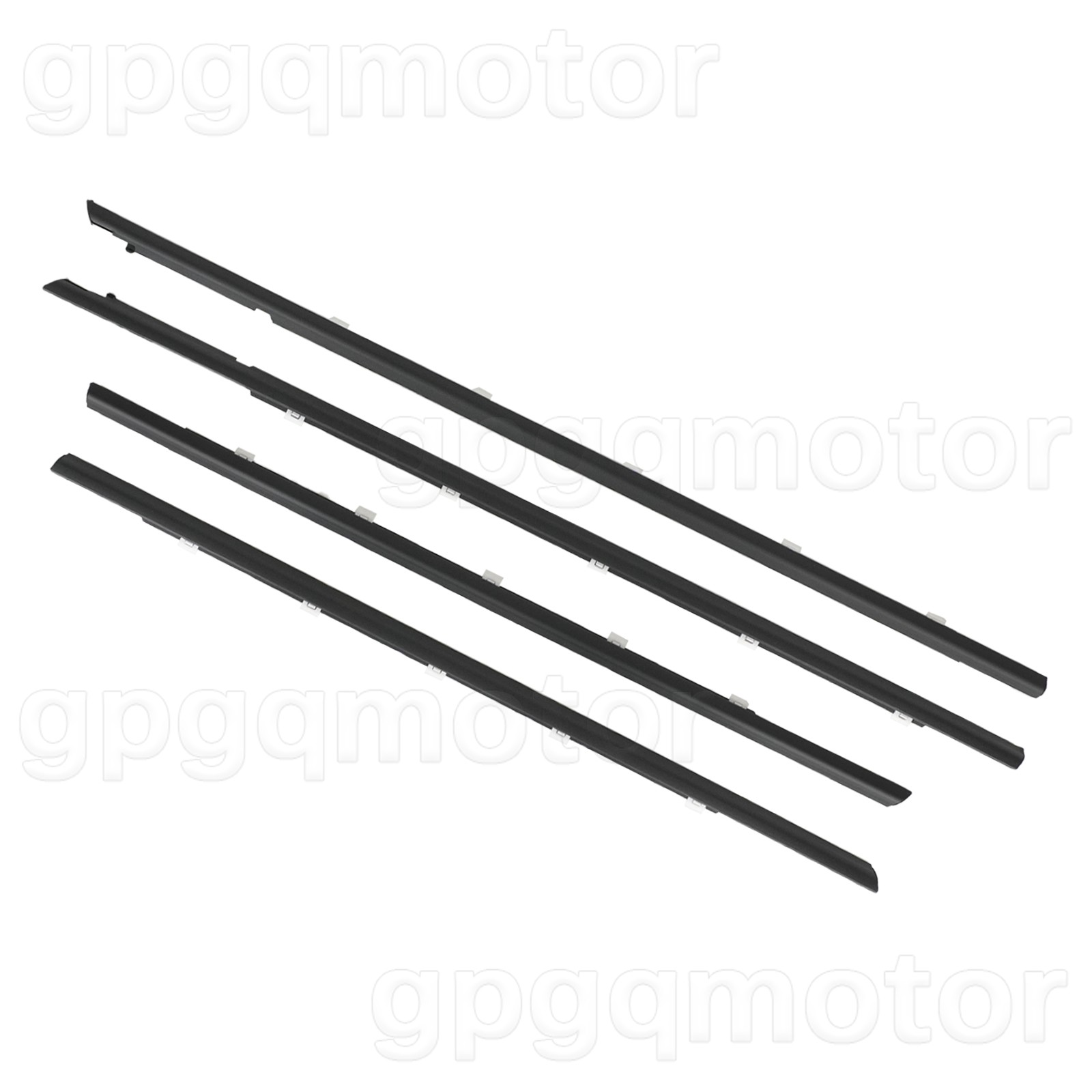 For Kia Forte 2019-2023 Front & Rear Door Outside Weatherstrip LH & RH 4Pcs SET