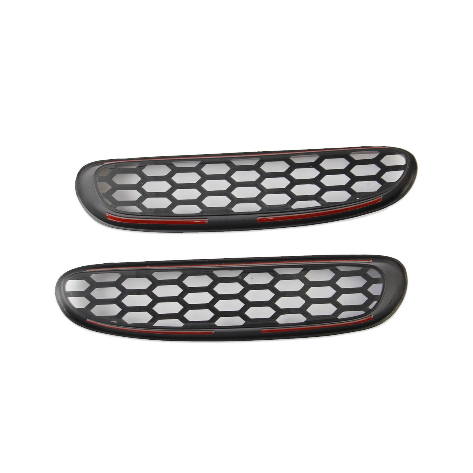 Black Front Fog Light Honeycomb Lamp Trim Cover For Chevrolet Corvette C5 97+