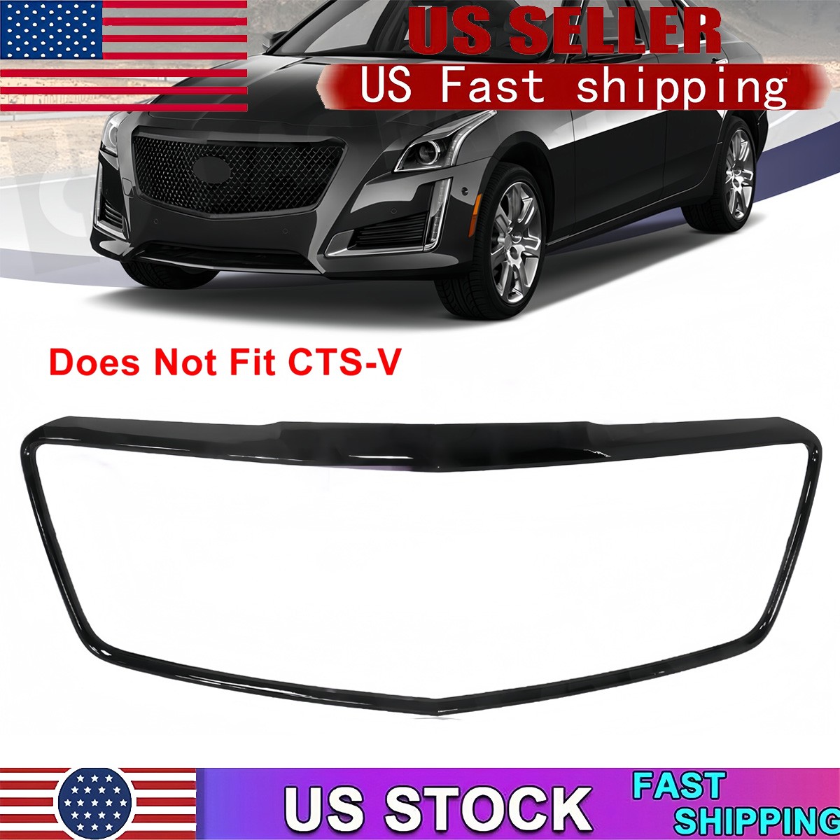 GM1202105 84124872 Grill Grille Trim For 2015-2018 Cadillac CTS Center Black