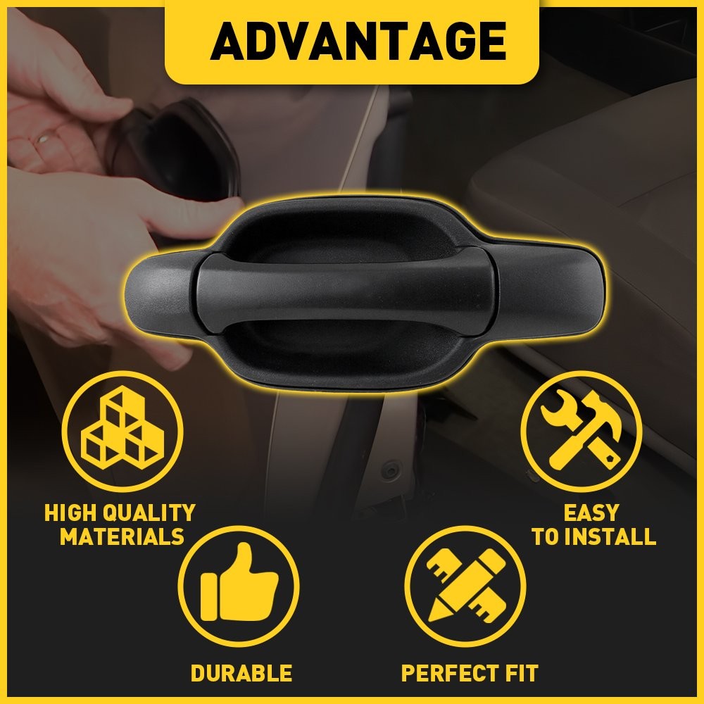 Rear 1X Door Left For Handle 2004-2012 Exterior Chevrolet Colorado GMC Canyon