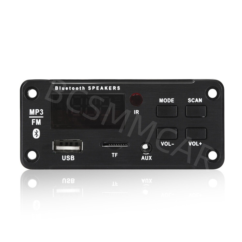 Wireless Bluetooth 12V MP3 WMA Decoder Board Audio Module USB TF Radio For Car