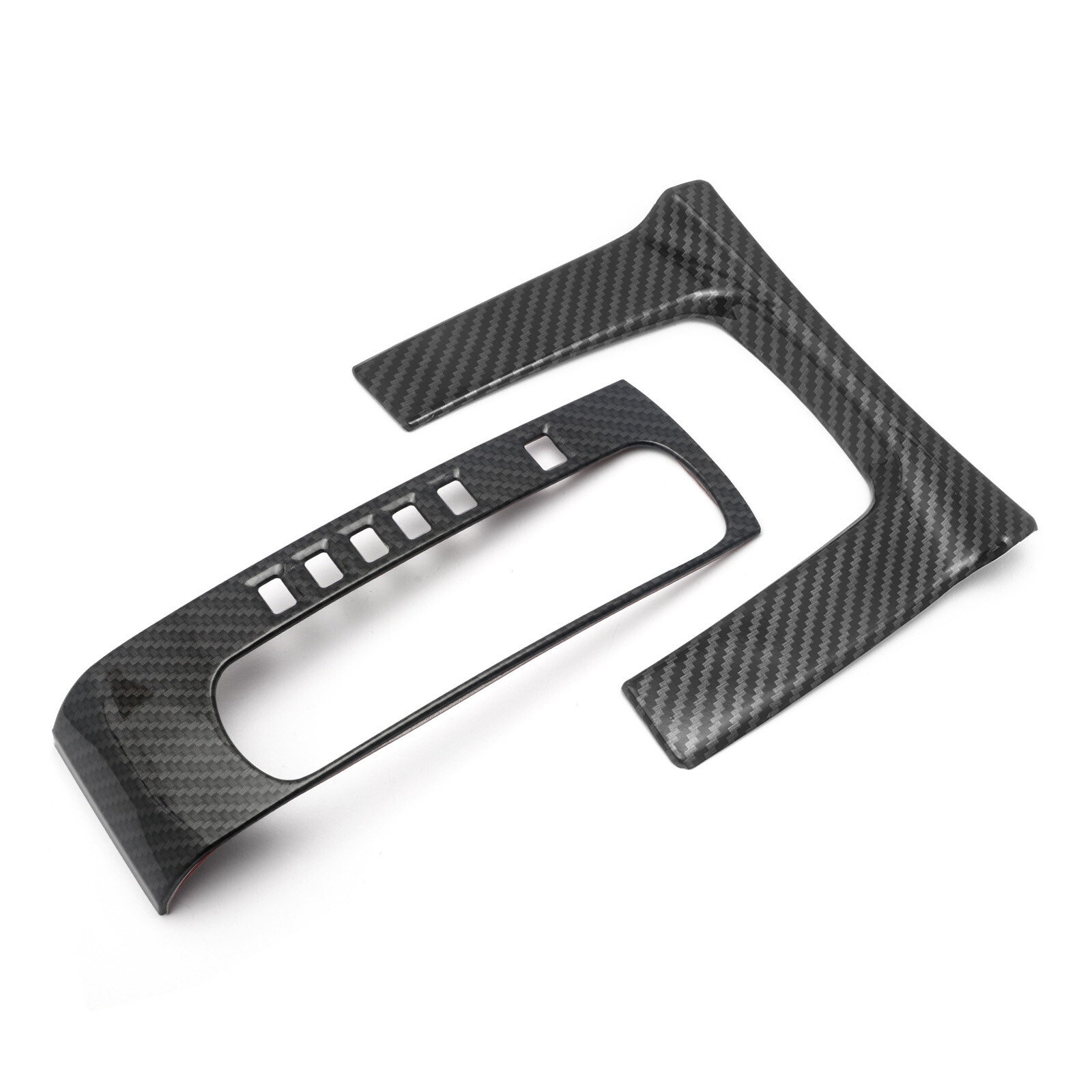Carbon Fiber Look Interior Gear Shift Panel Frame Decal For Honda Civic 2016-21